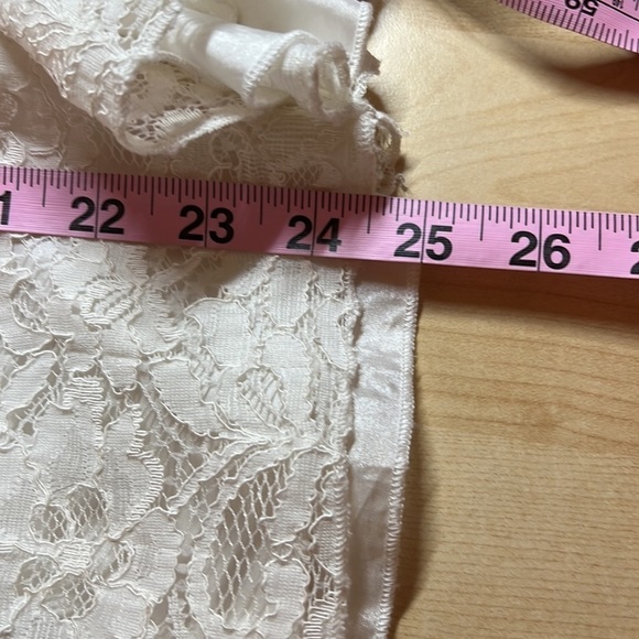 URBAN Outfitters Jean Corset Dress with Lace Skirt Size Medium Motel Rocks - Picture 14 of 14